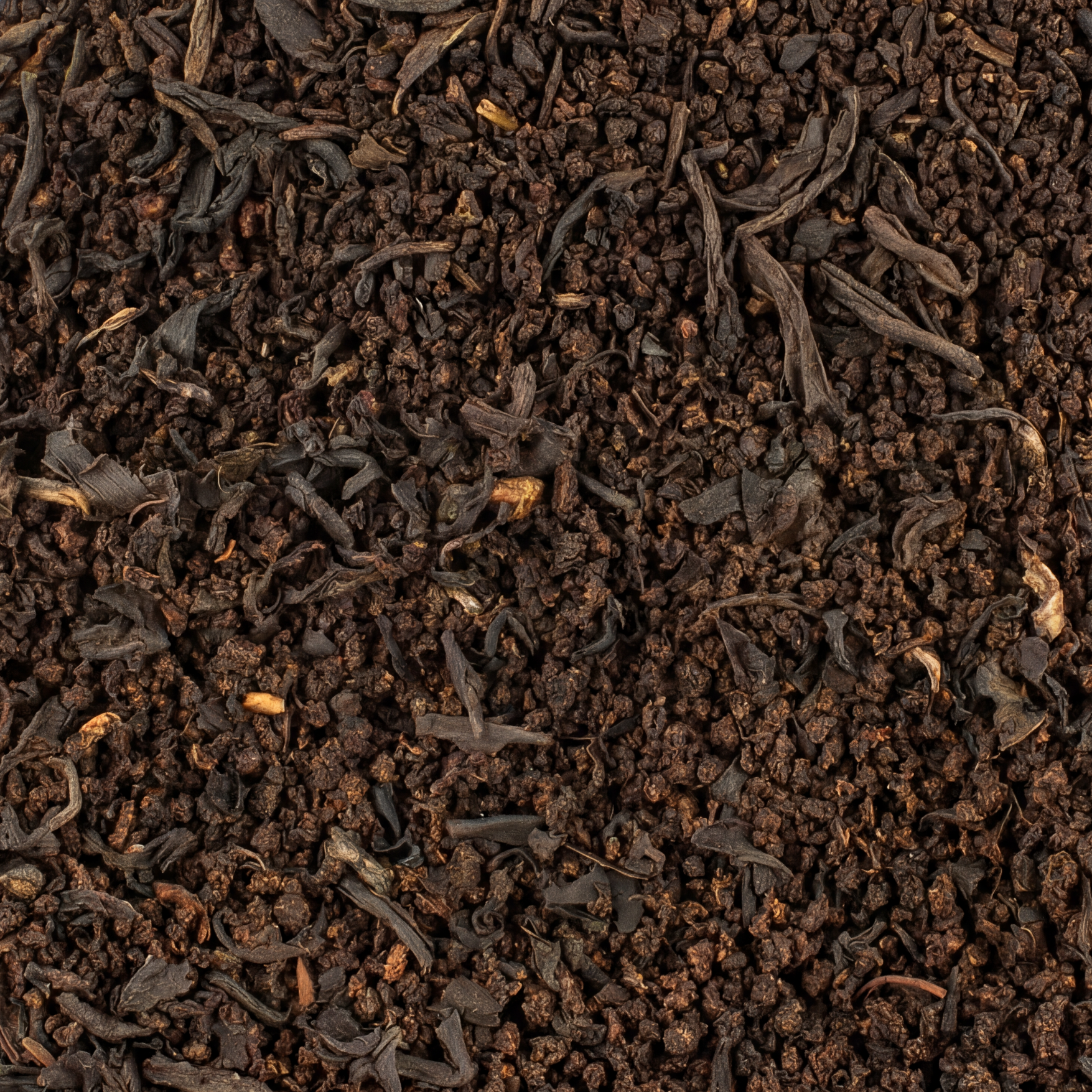 Close-up of black tea leaves