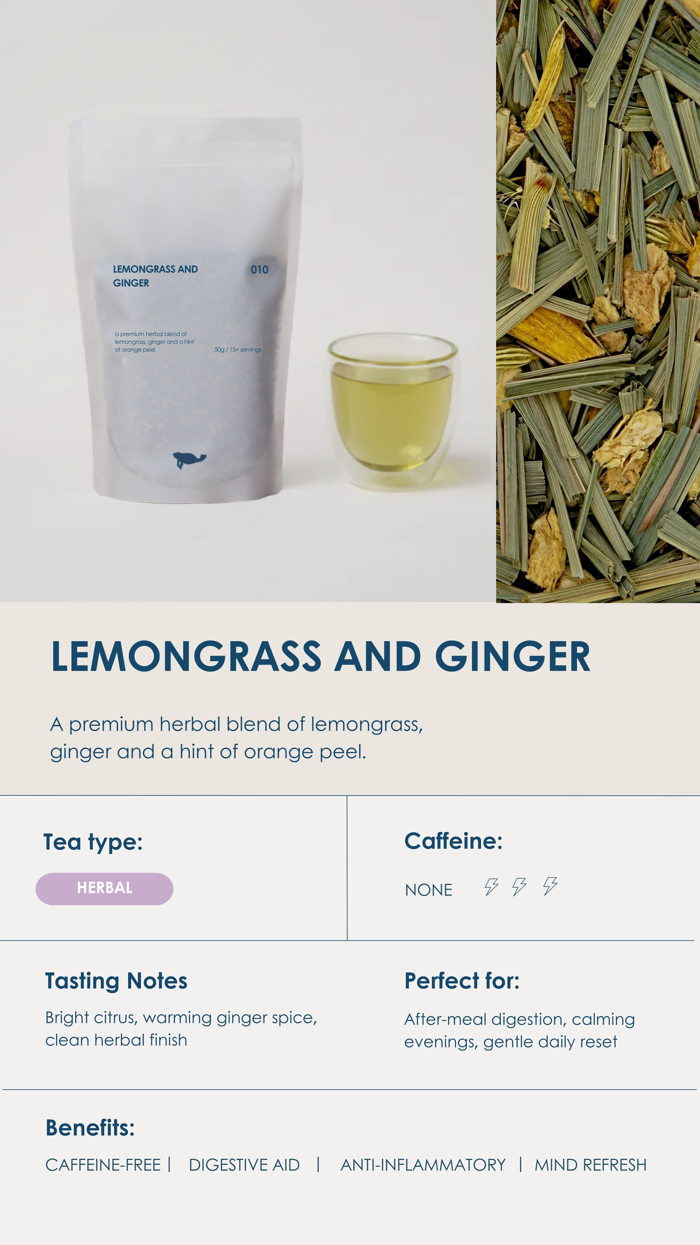 Lemongrass & Ginger Loose Leaf tea